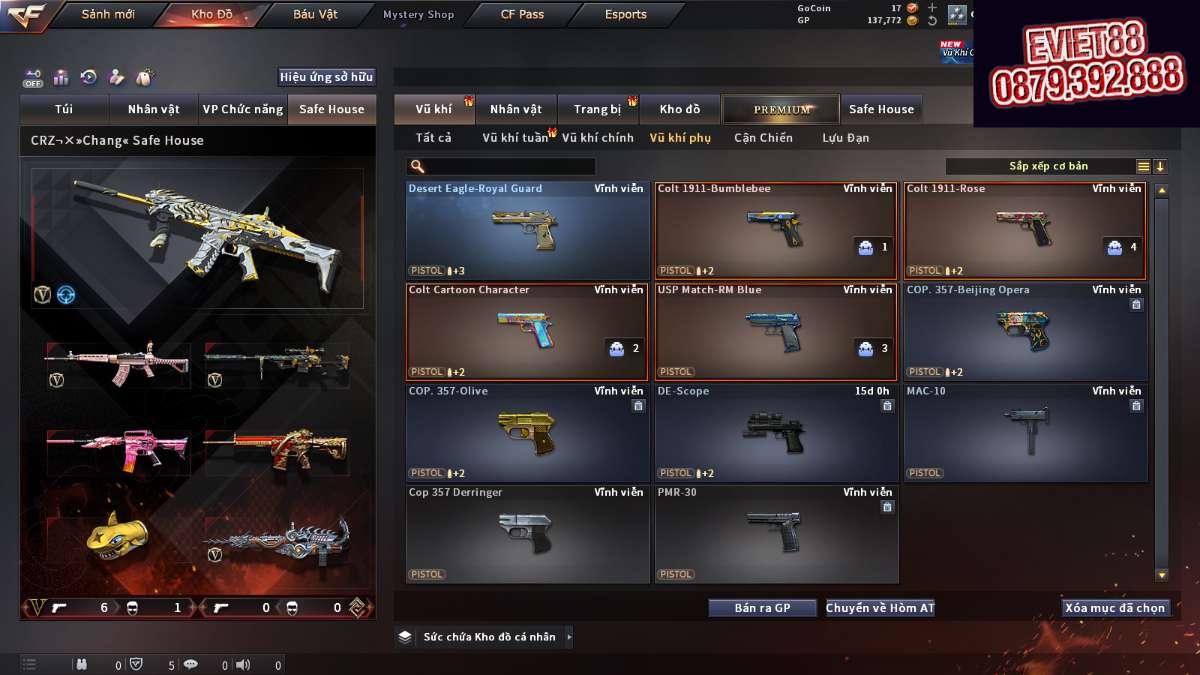 shop acc cf uy tin gia re